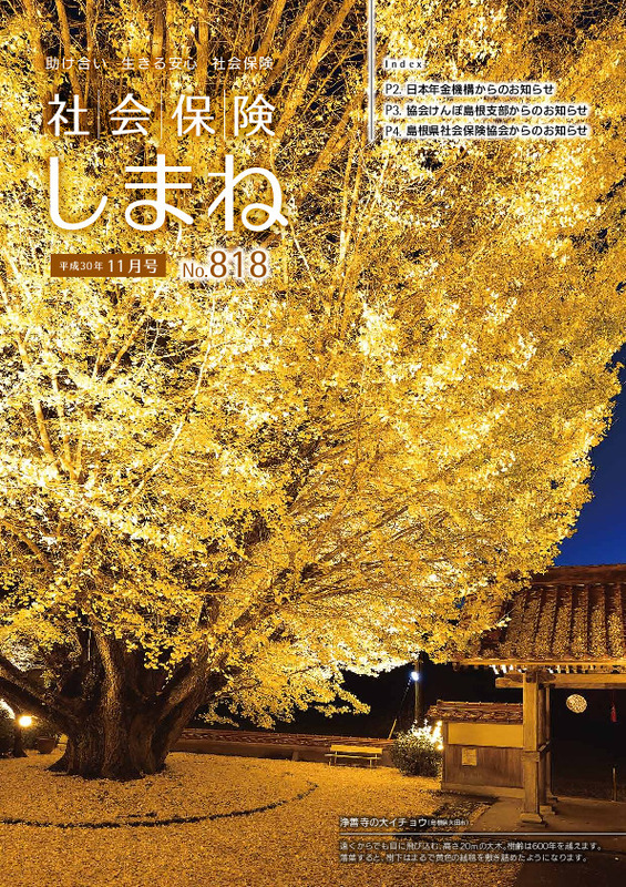 社会保険しまね 2018 年 11 月号