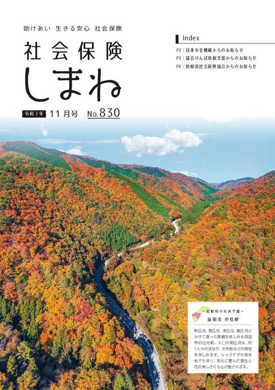 社会保険しまね 2020 年 11 月号